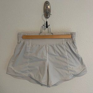 Lululemon Athletica Women's White Workout Shorts with Lining Size 8